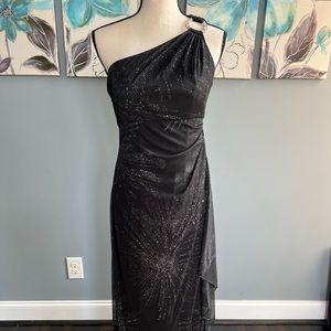 R&M Richards one shoulder dress